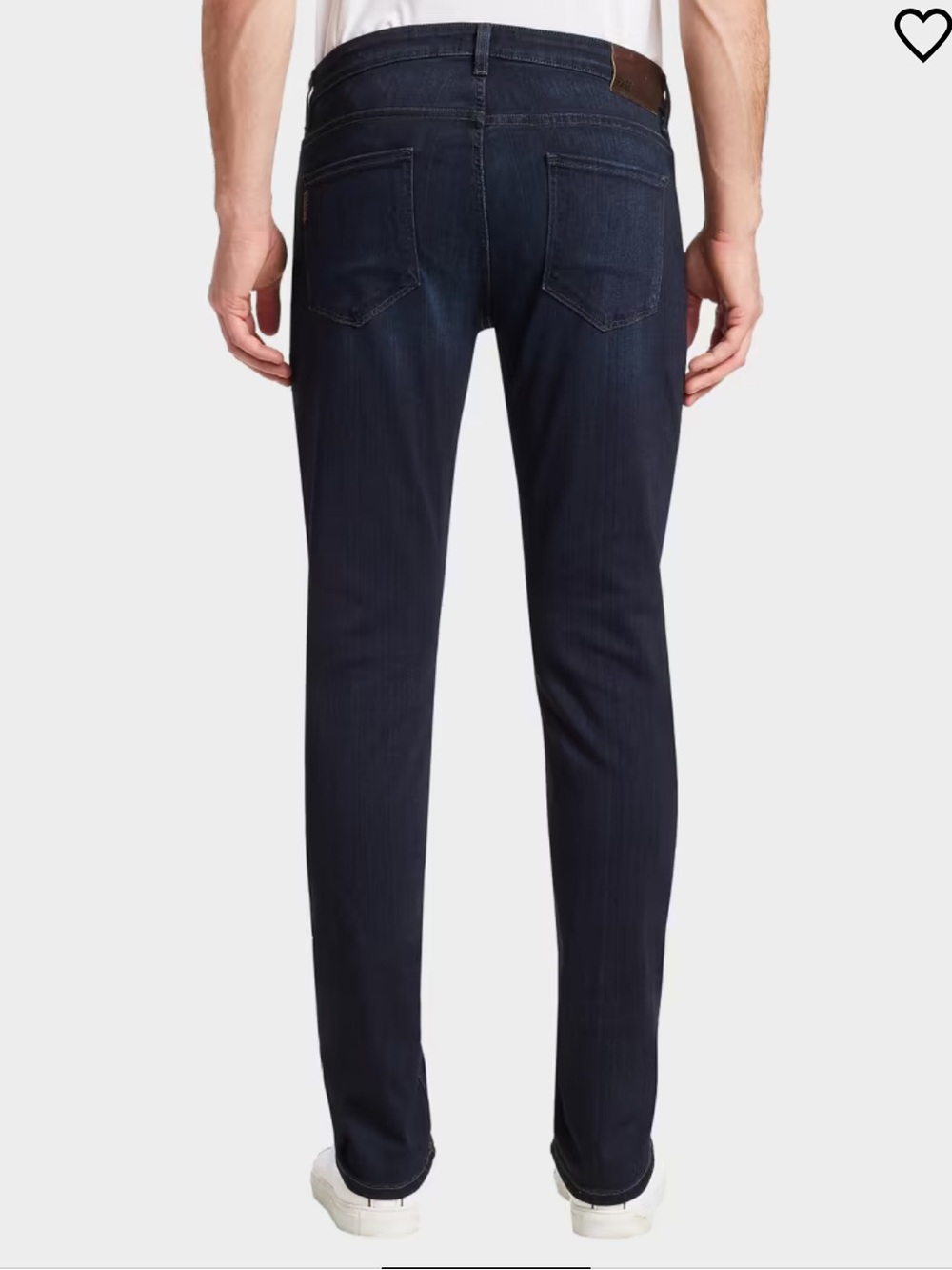 PAIGE Men's Federal Slim-Straight Jeans in Dark Blue XLONG 34”x36”